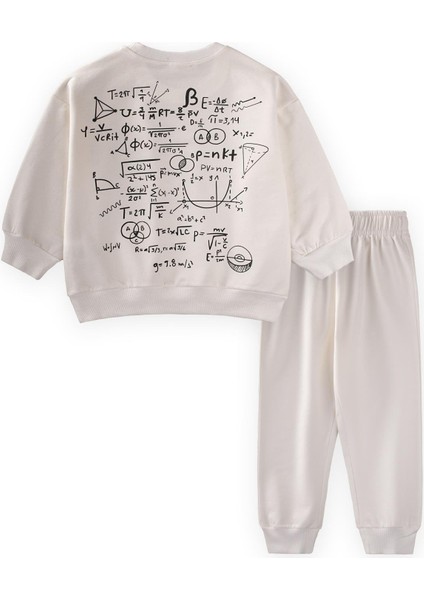 Işlem Baskılı Eşofman Takım 2-7 Yaş Ekru fiyatları