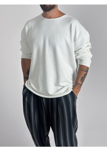 Basic Ekru Erkek Sweatshirt COC1016 fiyatları