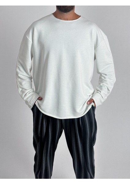 Basic Ekru Erkek Sweatshirt COC1016 modelleri