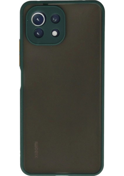 Xiaomi Mi 11 Lite Kılıf Montreal Silikon Kapak - Yeşil (K95)