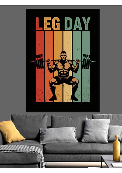 Bacak Günü Spor Posteri Dekoratif Kanvas - Mdf Ahşap Tablo