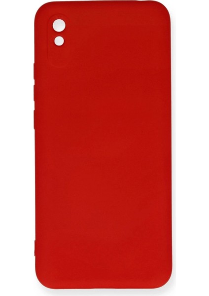 Xiaomi Redmi 9A Kılıf Nano Içi Kadife Silikon - Kırmızı (K95)