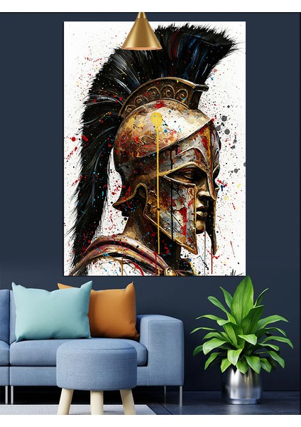 Roma Savaşçısı Figürü Dekoratif Kanvas - Mdf Ahşap Tablo fiyatları