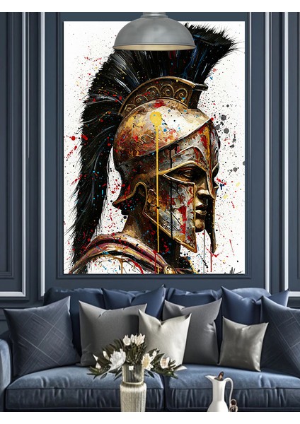 Roma Savaşçısı Figürü Dekoratif Kanvas - Mdf Ahşap Tablo indirimleri