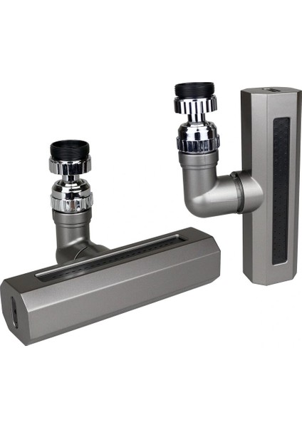 SİYAH GENİŞ 360 DERECE DÖNEBİLENOYNAR BAŞLIK - 4 MOD PERLATÖR ŞELALE MUSLUK UCU KTX-3288 (4887)