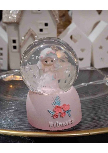 Kar Küresi Hediyelik Prenses Işıklı