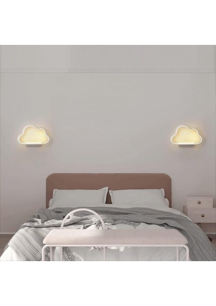 Bulut Tasarım Dekor Duvar Işığı 220V Gömülü Acconse Bulut Şekil Duvar Işık Kapalı Yatak Odası Duvar Lambası Oturma Odası B (Yurt Dışından) fırsatları