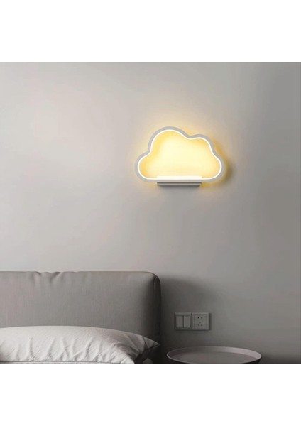 Bulut Tasarım Dekor Duvar Işığı 220V Gömülü Acconse Bulut Şekil Duvar Işık Kapalı Yatak Odası Duvar Lambası Oturma Odası B (Yurt Dışından) indirimleri