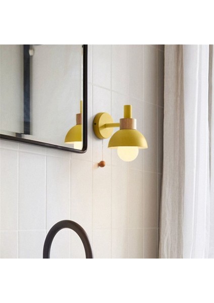 LED Duvar Lambası Ahşap Ahşap Işıkları Kapalı Aydınlatma Ev Dekoru Başucu Yatak Odası Oturma Odası Ampul D (Yurt Dışından) indirimleri