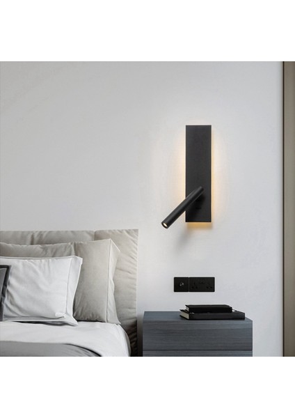 2x Modern Duvar Sconce Başucu Lambası Evde Oturma Odası Dekor Okuma Kapalı LED Yatak Odası Koridoru Gece Işık Fikstür B (Yurt Dışından) indirimleri