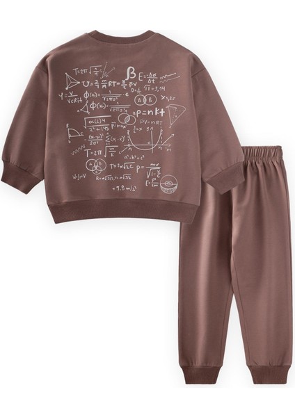 Işlem Baskılı Eşofman Takım 2-7 Yaş Sütlü Kahve fiyatları