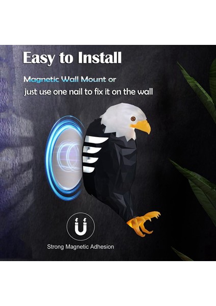 Noel Duvar Lambası Kel Kartal Duvar Işığı Modern Yaratıcı Atmosfer Sconce Işığı Uzaktan Kumanda (Yurt Dışından) modelleri