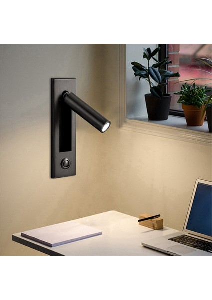 2x Okuma Işıkları Başlık Duvar Işığı Okuma Işık Gömülü Push Switch Oturma Odası Için Duvar Lambaları Yatak Odası Siyah (Yurt Dışından) fiyatları