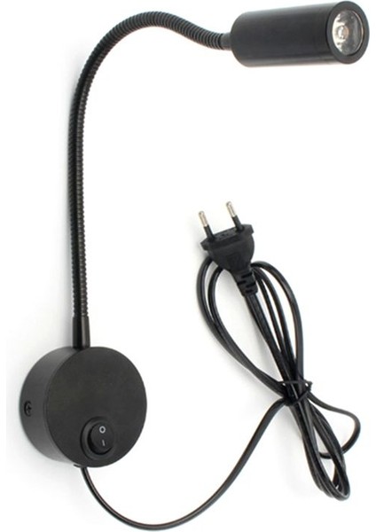 Duvara Monte Okuma Lambası Duvar Lambası Hortum Başucu Lambası Anahtarı Kontrolü Minimalist Stil Duvar Lambası (Siyah Abd Fişi) (Yurt Dışından) indirimleri