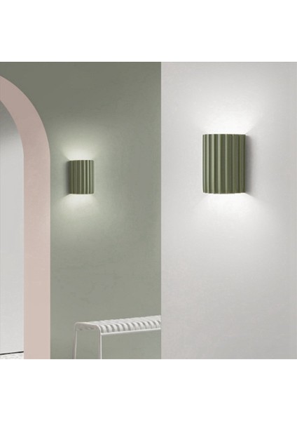 2x Yatak Odalı Duvar Lambası Ev Girişi Koridor Oturma Odası Lambası Reçine Duvar Lambası Kapalı Duvar Lambası Başucu Lambası (Yeşil) (Yurt Dışından) fiyatları