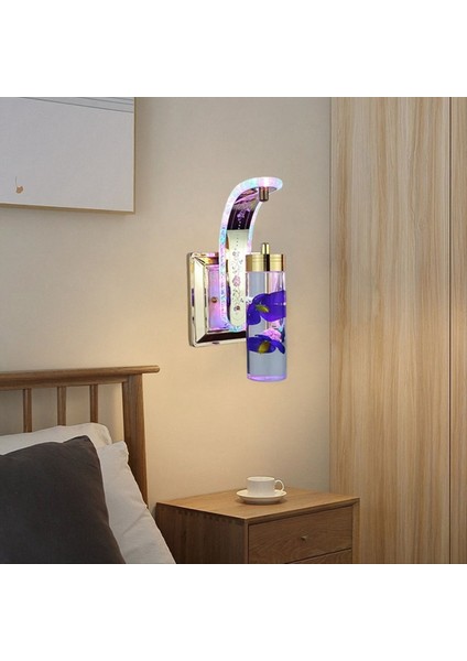 Lüks Dekoratif Duvar Lambası Akrilik Abajur Duvar Lambası Iskandinav Koridoru Güzel Çiçek Avizesi Asil Menekşe (Yurt Dışından) fırsatları