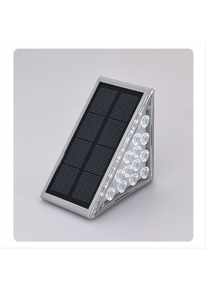 2pcs Güneş Merdiven Işığı Açık Ev Kablolama Yağmur Geçidi Gri Gri Güneş Adım Işık Ambiyans Işığı Beyaz Işık (Yurt Dışından) indirimleri