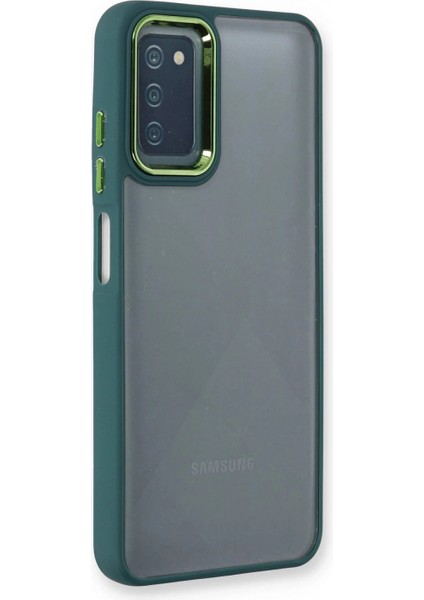 Samsung Galaxy A03S Kılıf Dora Kapak - Haki Yeşil (K95)