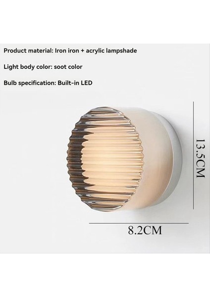 2 LED Duvar Lambaları Oturma Odası Modern LED Duvar Lambası Iskandinav Lüks Gece Işığı Çizgili - Gri (Yurt Dışından) indirimleri