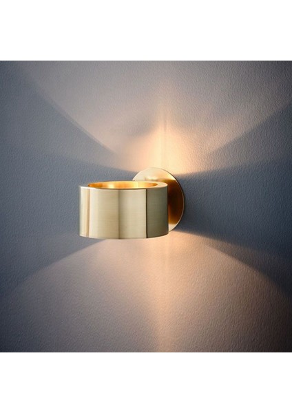 2x LED Duvar Işığı Duvar Sconce Dekoratif Duvar Aydınlatma Iç Mekan Minimalist Altın Duvar Işık Fikstür Sıcak Işık (Yurt Dışından) modelleri