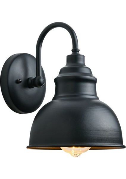 Vintage Duvar Sconce Gooseeck Barn Düz Işık Endüstriyel Vintage Çiftlik Evi Duvar Sconce Açık Su Geçirmez (Siyah) (Yurt Dışından) fiyatları