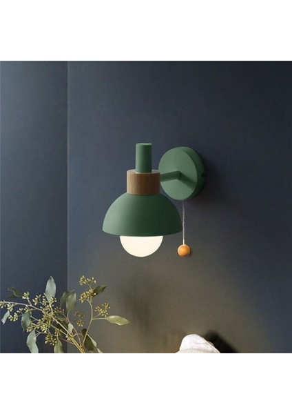 LED Duvar Lambası Ahşap Ahşap Işıkları Kapalı Aydınlatma Ev Dekoru Başucu Yatak Odası Oturma Odası Ampul B ile (Yurt Dışından) indirimleri