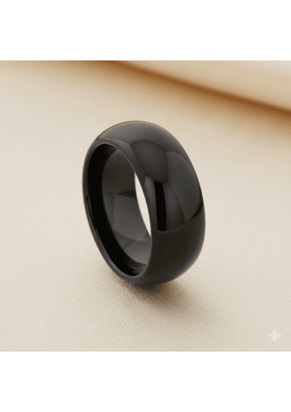 Metalik Gri Renkli Hematit Doğaltaş Kadın Yüzük 21 Ölçü fırsatları