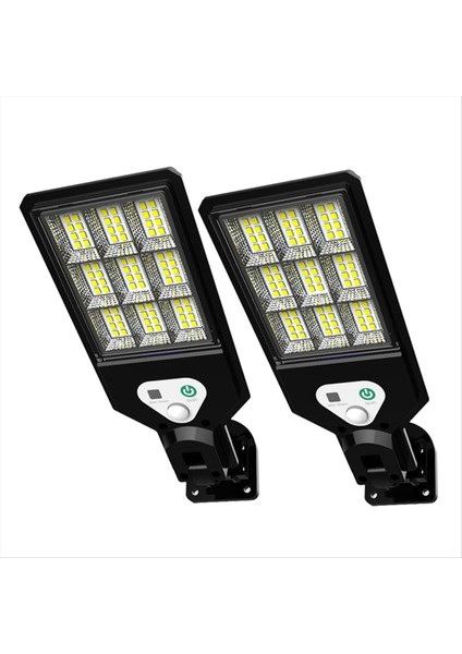 2pcs Açık LED LED Güneş Duvarı Işık Güneş Işıkları Hareket Sensörü Güneş Powered Işık Dış Bahçe Için 3 Mod (Yurt Dışından)