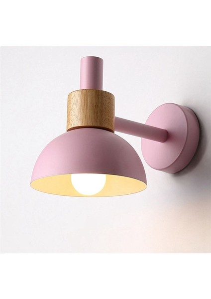 Oturma Odası Sundurma Koridor Lambası Nordic Minimalist Modern Yatak Odası Başucu Lambası Macaron Duvar Lambası (Pembe) (Yurt Dışından) fiyatları
