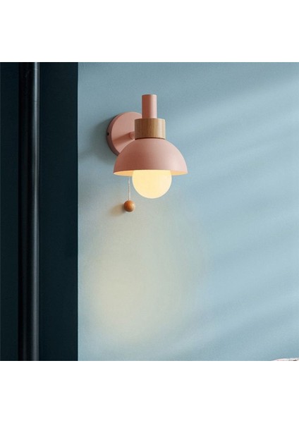 Oturma Odası Sundurma Koridor Lambası Nordic Minimalist Modern Yatak Odası Başucu Lambası Macaron Duvar Lambası (Pembe) (Yurt Dışından) fırsatları