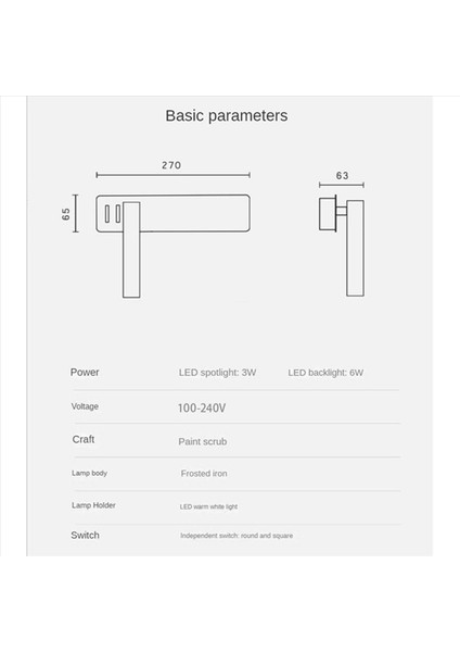 2x Modern Duvar Sconce Başucu Lambası Ev Dekoru Okuma Kapalı Aydınlatma LED Yatak Odası Koridoru Gece Işık Fikir (Yurt Dışından) fiyatları