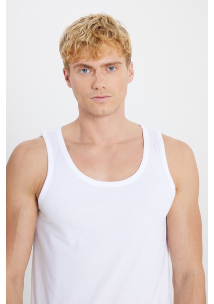 Erkek Beyaz Standart Fit Normal Kesim %100 Pamuk 2'li Atlet Paketi indirimleri