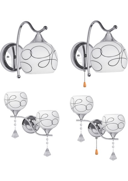 Modern LED Kristal Duvar Işık Lambası Koridor Sundurma Yatak Odası Acconce Lighting Armatürü Bir Kafa Switch (Yurt Dışından) indirimleri