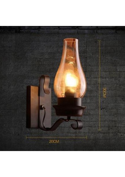2x Vintage Endüstriyel Retro Duvar Rustik Kasnak Iç Mekan Sconce Lamba Fikstür Yatak Odası Balkon Koridor Koridoru Işıkları (Yurt Dışından)