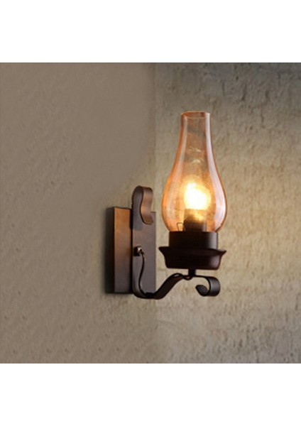 2x Vintage Endüstriyel Retro Duvar Rustik Kasnak Iç Mekan Sconce Lamba Fikstür Yatak Odası Balkon Koridor Koridoru Işıkları (Yurt Dışından) fırsatları