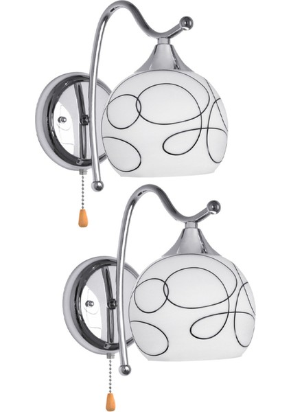 2x Modern LED Kristal Duvar Işık Lambası Koridor Sundurma Yatak Odası Acconce Lighting Armatürü Bir Kafa Switch (Yurt Dışından)