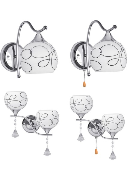 2x Modern LED Kristal Duvar Işık Lambası Koridor Sundurma Yatak Odası Acconce Lighting Armatürü Bir Kafa Switch (Yurt Dışından) fırsatları