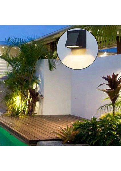 2x 3W Modern Minimalist Yaratıcı Açık Duvar Lambası LED Açık Bahçe Işık Kapısı Işık Balkon Bahçesi Işık Sıcak Beyaz (Yurt Dışından) indirimleri