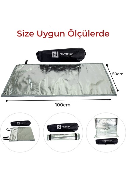 Çadır Sobası Altı - Çok Amaçlı Yanmaz Mat 50x100cm fiyatları