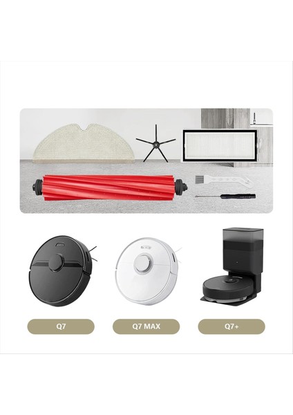 Roborock Q7 /q7 Max/q7 Max+ Elektrikli Süpürge Rulo Fırçaları Için Parçalar (Yurt Dışından) fiyatları