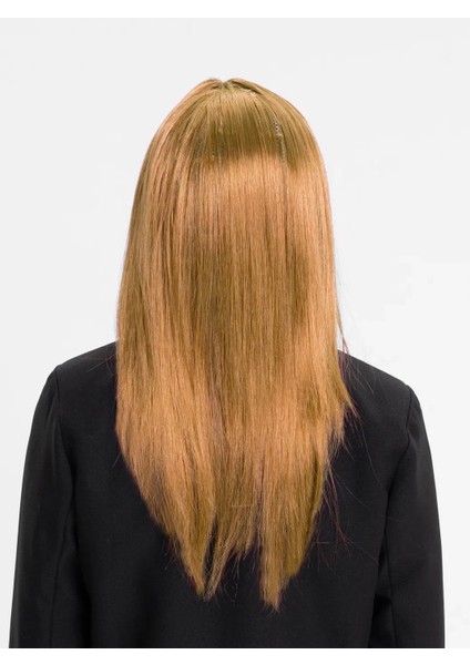 Altın Renk Düz Kesim Içi Astarlı Uzun Parti Peruğu Takma Saç fiyatları