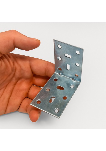 Mobilya (50 Adet) Eşya Dolap Duvara Sabitleme Köşebent Bağlantı Aparatı L Demiri Gönye 40X60X60 mm fırsatları