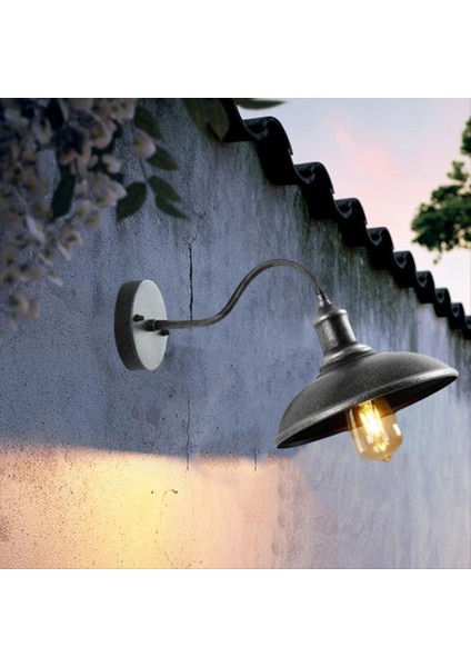 Retro Duvar Lambası Loft Retro Endüstriyel Tarzı Açık Duvar Lambası Amerikan Basit Demir Duvar Lambası Açık Su Geçirmez (Yurt Dışından) indirimleri
