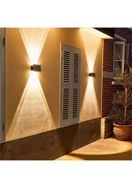 Güneş Açık Duvar Işık Su Geçirmez Bahçe Dekor Aydınlatıyor Işık Duvar Su Geçirmez Harici Duvar Yıkama Güneş Lambası (Yurt Dışından) indirimleri