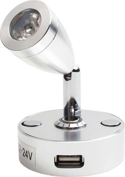 Dönen Okuma Işık Sıcak Beyaz Araba Dönen Duvar Işığı Dokunmatik Dönme Rv Işık Şarj Portu Tekne Yat Rv (Siyah) (Yurt Dışından) indirimleri