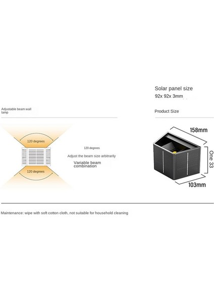 Güneş Duvar Işığı Açık Düzlem Yukarı Aydınlatma LED Lamba Güneş Duvar Yıkama Işıkları Avlu Bahçesi Dimmable (Yurt Dışından) indirimleri