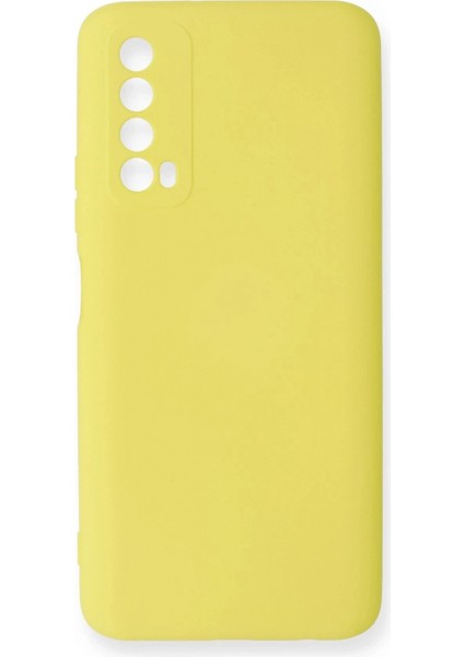 Huawei P Smart 2021 Kılıf Nano Içi Kadife Silikon - Sarı (K95)