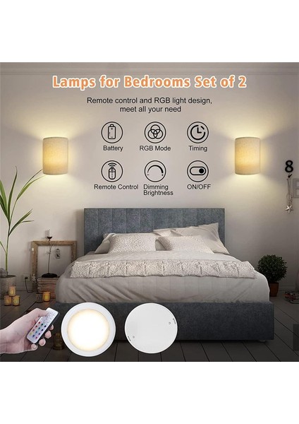 Duvar Accanları Şarj Edilebilir 13 Tolor Değiştirilebilir Dimmable Duvar Işıkları Uzaktan Kumandalı Yatak Odası Oturma Odası Için Duvar Lambası (Yurt Dışından) modelleri