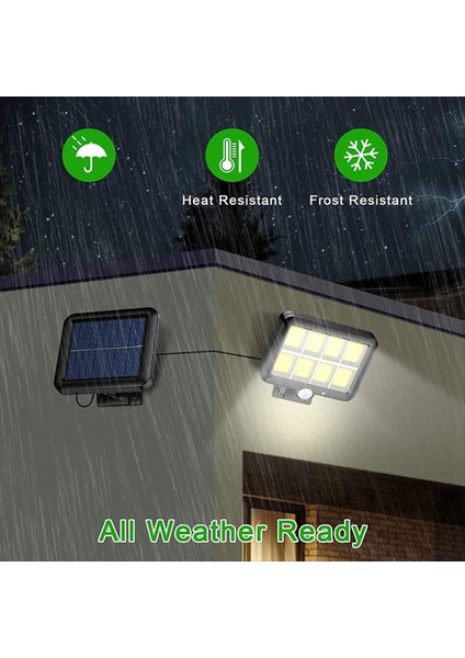 160 Cob Güneş Powered Hafif Açık Hareket Sensörü Güneş Işığı Su Geçirmez Duvar Lambası Bahçe Garaj Dar Yolu Sundurma Çit (Yurt Dışından) fiyatları