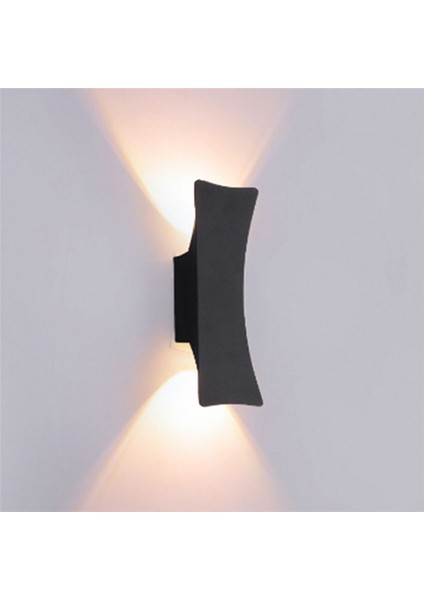 Açık Su Geçirmez Duvar Lambası Basit Teras Bahçe Işık Yatak Odası Başucu Lamba Koridoru Balkon Işığı (Siyah) Beyaz Işık (Yurt Dışından) fırsatları